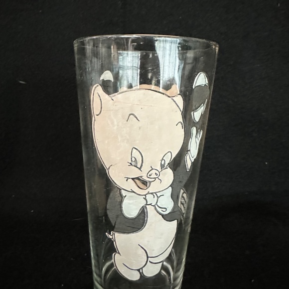 Warner Bro’s. Vintage Porky Pig character glass. - Picture 3 of 5